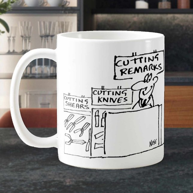 Ausschneiden von Bemerkungen in einem Hardware-Sto Kaffeetasse (Von Creator hochgeladen)