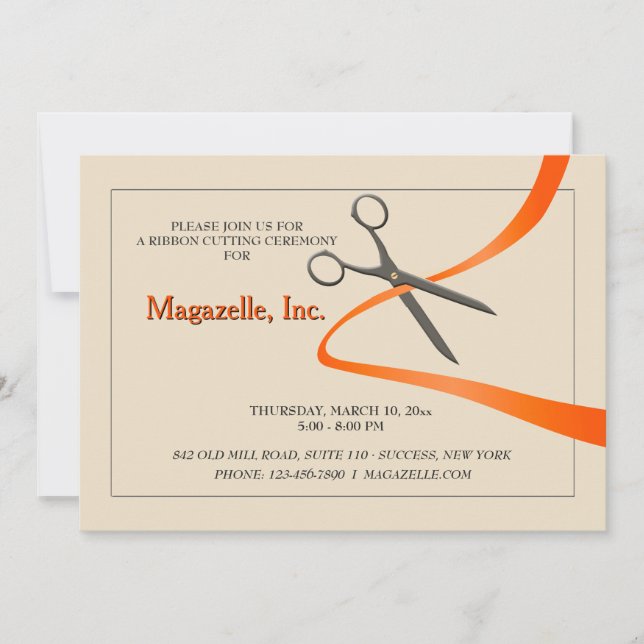 Ausschnitt der Band-Eröffnungs-Mitteilung Einladung (Vorderseite)