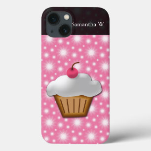 Ausschnitt-kleiner Kuchen mit rosa Kirsche auf die Case-Mate iPhone Hülle