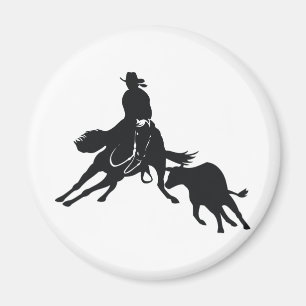 Ausschnittpferd und -kuh magnet