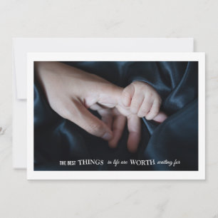 Ausschreibung der Touch Foto Geburtsankündigung Ankündigung