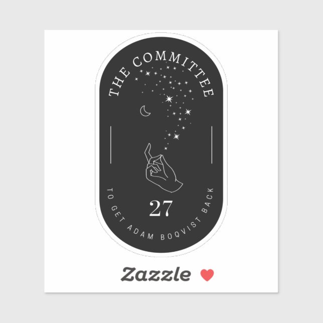 Ausschuss für die Rücknahme von Adam Boqvist Aufkleber (Blatt)