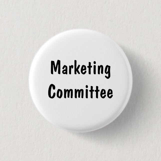 Ausschuss für Marketing Button (Vorderseite)