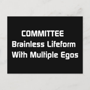 Ausschuss Spaß Postkarte