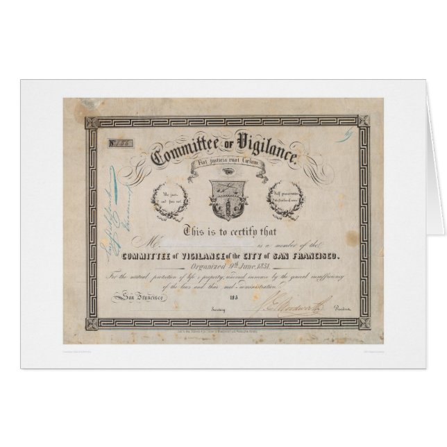 Ausschuss von Wachsamkeit, San Francisco (2539A) (Vorderseite (Horizontal))