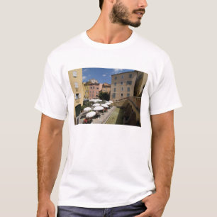 Außen-Café, Place de l'Eveche, Grasse, T-Shirt
