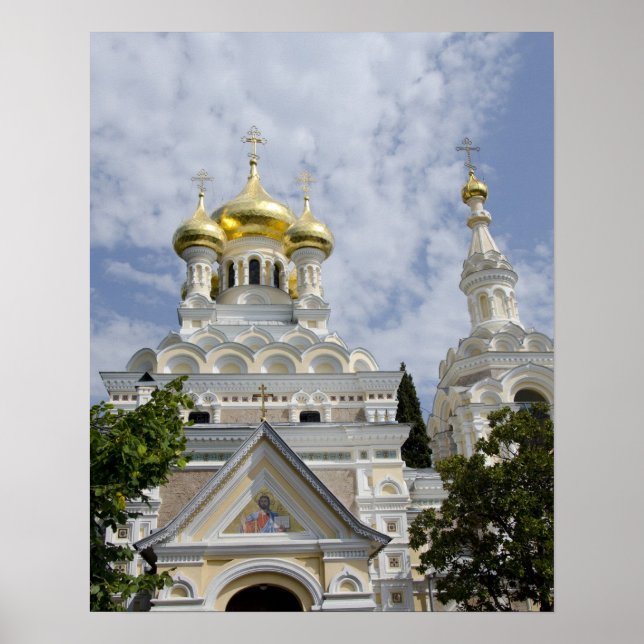 Außen der Kathedrale St. Alexander Nevsky Poster (Vorne)