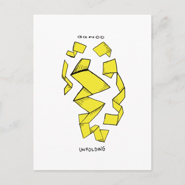 Außen/innen. Ein Abstrakter. Postkarte (Vorderseite)