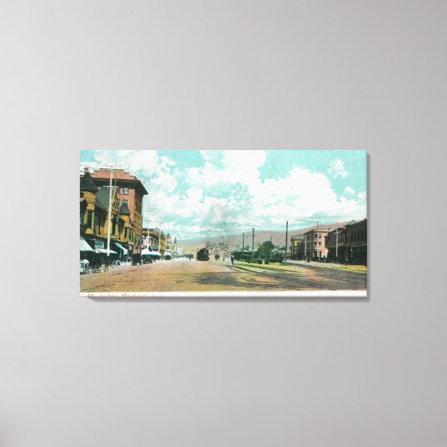 Außenansicht Berkeley StationBerkeley, CA Leinwanddruck (Vorderseite)