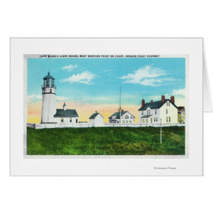 Außenansicht Cape Blanco LeuchtturmKüste