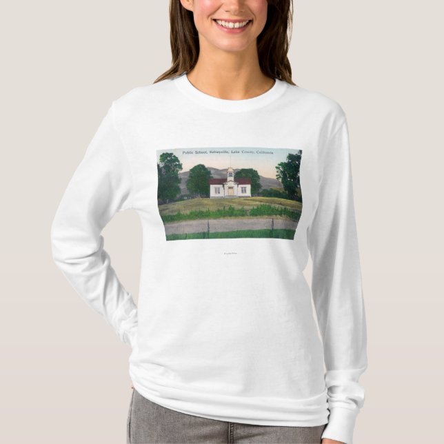 Außenansicht der allgemeinen Schule T-Shirt (Vorderseite)