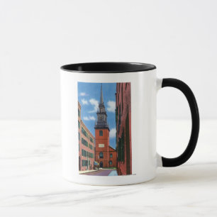 Außenansicht der alten Nordkirche Tasse