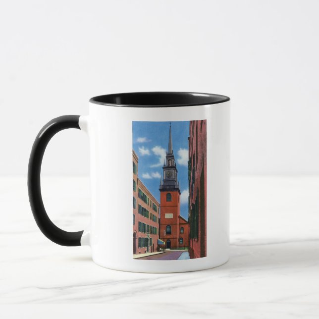 Außenansicht der alten Nordkirche Tasse (Links)
