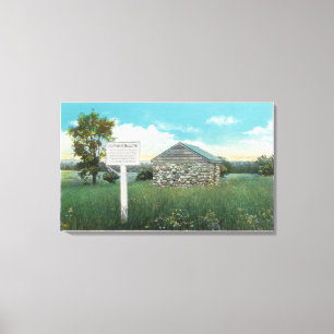 Außenansicht der alten Pulver-Zeitschrift Leinwanddruck