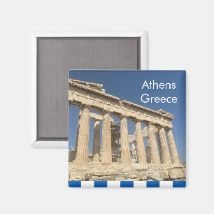 Außenansicht der antiken Ruinen von Athen Magnet