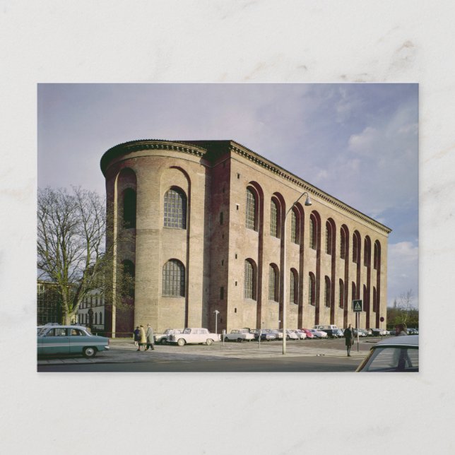 Außenansicht der Aula Palatina, Baujahr c.310 Postkarte (Vorderseite)