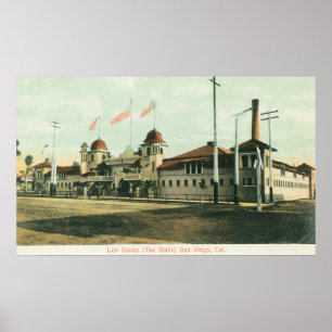 Außenansicht der Bäder (Los Banos) Poster