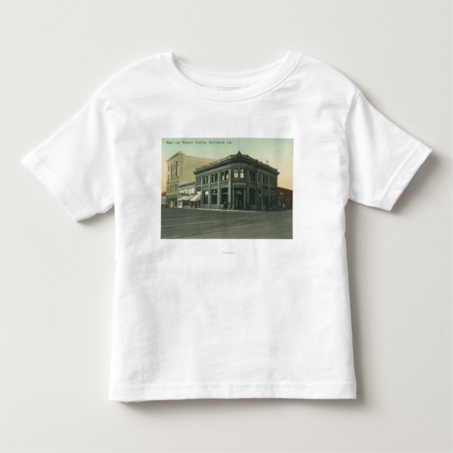 Außenansicht der Bank und des Freimaurertempels Kleinkind T-shirt (Vorderseite)