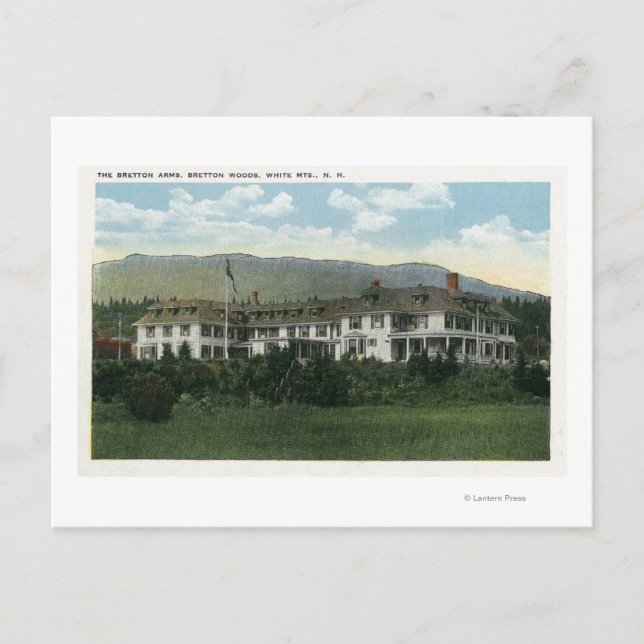 Außenansicht der Bretton-Arms # 2 Postkarte (Vorderseite)
