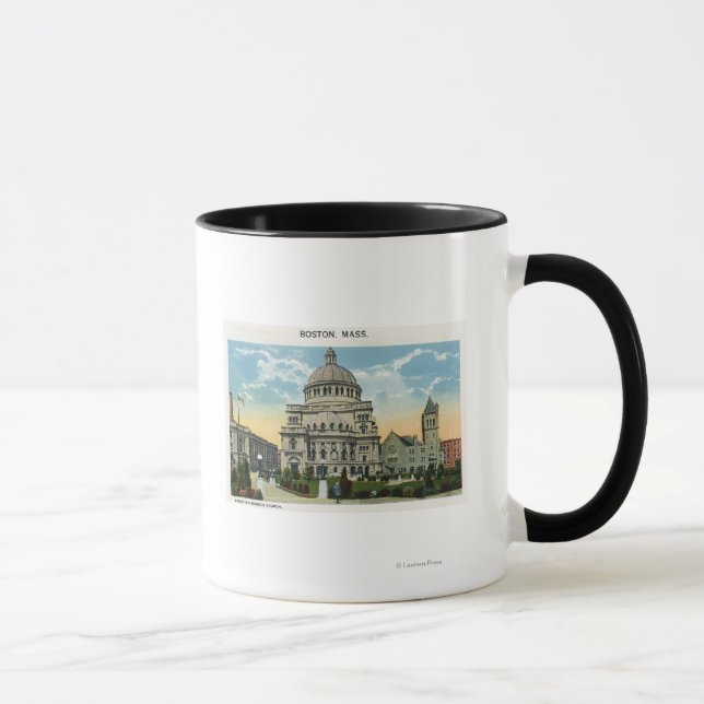 Außenansicht der Christlichen Wissenschaftskirche Tasse (Rechts)