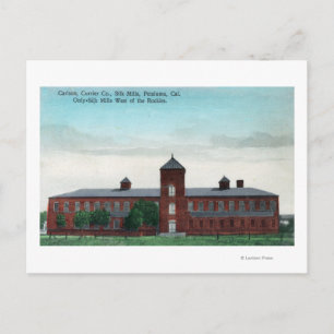 Außenansicht der Currier Co Silk Mills Postkarte