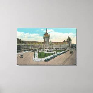 Außenansicht der D & H und des Journals Leinwanddruck