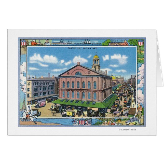 Außenansicht der Faneuil Halle Nr. 3 (Vorderseite (Horizontal))