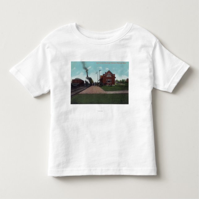 Außenansicht der Felsen-Insel-Passagier-Station Kleinkind T-shirt (Vorderseite)