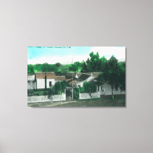 Außenansicht der französischen Hütte Leinwanddruck