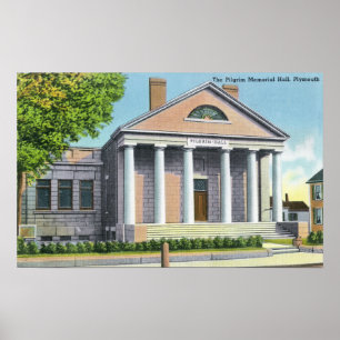 Außenansicht der Gedenkhalle Pilgrim Poster