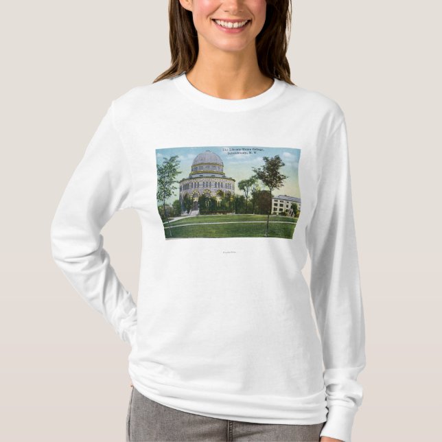 Außenansicht der Gewerkschafts-Uni-Bibliothek T-Shirt (Vorderseite)