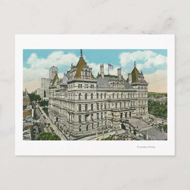 Außenansicht der Hauptstadt und des Büros des Staa Postkarte (Vorderseite)
