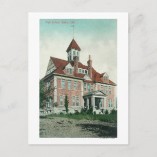 Außenansicht der High SchoolYreka, CA Postkarte