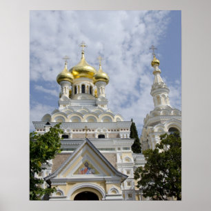Außenansicht der Kathedrale des Heiligen Alexander Poster