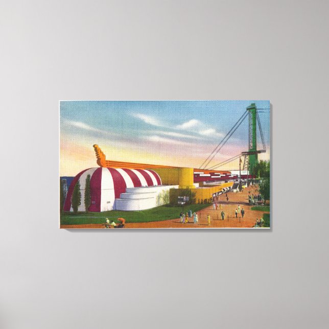 Außenansicht der Lebensmittel- und Agrarblende Leinwanddruck (Vorderseite)