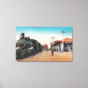 Außenansicht der nordwestlichen Pazifik Eisenbahn Leinwanddruck