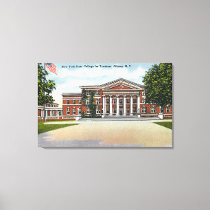 Außenansicht der NY Staats-Uni für Lehrer Leinwanddruck
