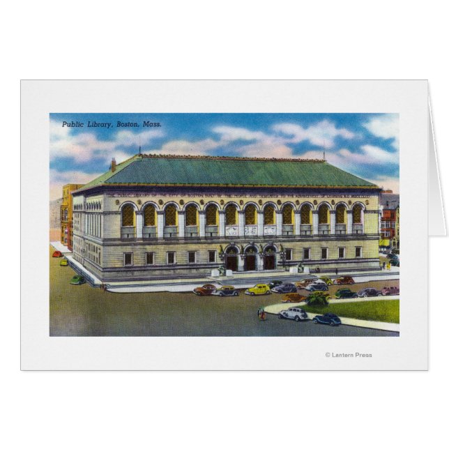 Außenansicht der öffentlichen Bibliothek (Vorderseite (Horizontal))