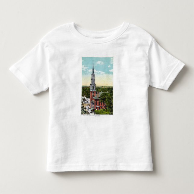 Außenansicht der Park-Straßen-Kirche Kleinkind T-shirt (Vorderseite)