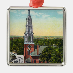 Außenansicht der Park-Straßen-Kirche Silbernes Ornament