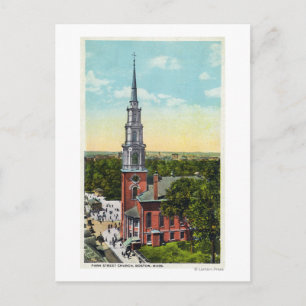 Außenansicht der Park Street Church Postkarte