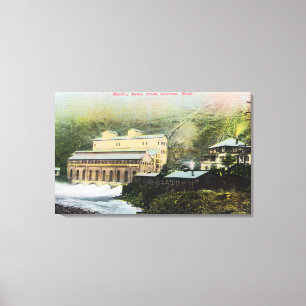 Außenansicht der Pflanze des elektrischen Powers Leinwanddruck