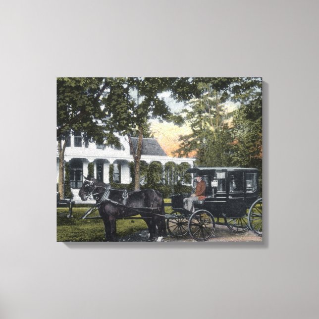 Außenansicht der Postviertel Leinwanddruck (Vorderseite)