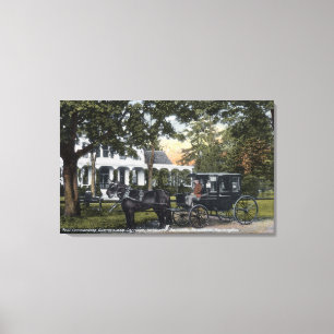 Außenansicht der Postviertel Leinwanddruck