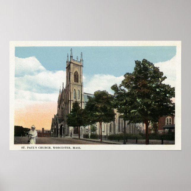 Außenansicht der St. Paul's Church Poster (Vorne)