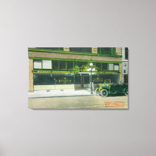 Außenansicht der Sunset Cafeteria Leinwanddruck