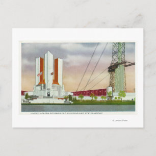 Außenansicht der US-Regierung Postkarte