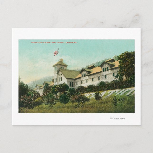 Außenansicht der Weinkellerei Greystone Postkarte (Vorderseite)