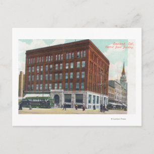 Außenansicht der Zentralbank BldgOakland, CA Postkarte