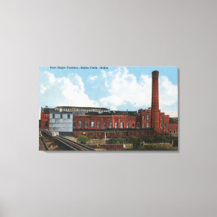 Außenansicht der Zuckerrübenfabrik Leinwanddruck